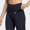 imageadidas Womens Optime Stash Pocket High Waisted 78 TightsInk