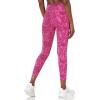 imageadidas Womens Optime Stash Pocket High Waisted 78 TightsLucid FuchsiaCollegiate Burgundy