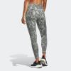 imageadidas Womens Optime Stash Pocket High Waisted 78 TightsSilver GreenBlack