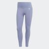 imageadidas Womens Optime Stash Pocket High Waisted 78 TightsSilver Violet