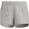 imageadidas Womens Pacer 3Stripes Woven Heather ShortsMedium Grey HeatherMedium Grey Heather