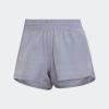 imageadidas Womens Pacer 3Stripes Woven Heather ShortsSilver VioletSilver Violet