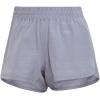 imageadidas Womens Pacer 3Stripes Woven Heather ShortsSilver VioletSilver Violet