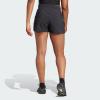 imageadidas Womens Pacer Training 3Stripes Woven HighRise ShortsBlackBlack