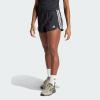 imageadidas Womens Pacer Training 3Stripes Woven HighRise ShortsBlackWhite