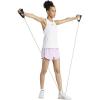 imageadidas Womens Pacer Training 3Stripes Woven HighRise ShortsBliss LilacWhite