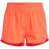 imageadidas Womens Pacer Training 3Stripes Woven HighRise ShortsBright Red