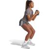 imageadidas Womens Pacer Training 3Stripes Woven HighRise ShortsGresixWhite