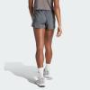 imageadidas Womens Pacer Training 3Stripes Woven HighRise ShortsGrey Six  White