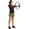 imageadidas Womens Pacer Training 3Stripes Woven HighRise ShortsOlive StrataNight Cargo