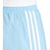 imageadidas Womens Pacer Training 3Stripes Woven HighRise ShortsSemi Blue BurstWhite
