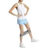 imageadidas Womens Pacer Training 3Stripes Woven HighRise ShortsSemi Blue BurstWhite