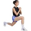imageadidas Womens Pacer Training 3Stripes Woven HighRise ShortsSemi Cobalt BlueWhite