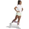 imageadidas Womens Pacer Training 3Stripes Woven HighRise ShortsSemi Green SparkWhite