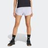 imageadidas Womens Pacer Training 3Stripes Woven HighRise ShortsViolet ToneWhite