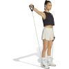 imageadidas Womens Pacer Training 3Stripes Woven HighRise ShortsWonder AluminaWhite