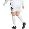 imageadidas Womens Plus Size Tiro 24 Training ShortsWhiteBlack