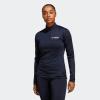 imageadidas Womens Terrex Multi Halfzip Long Sleeve TshirtInk