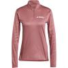imageadidas Womens Terrex Multi Halfzip Long Sleeve TshirtQuiet Crimson