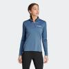 imageadidas Womens Terrex Multi Halfzip Long Sleeve TshirtWonder Steel