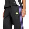 imageadidas Womens Tiro 25 Essentials Training PantsBlackPurple RushLucid Lemon