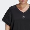 imageadidas Womens Training Essentials Minimal Branding VNeck TShirtBlack