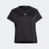 imageadidas Womens Training Essentials Minimal Branding VNeck TShirtBlack