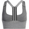 imageadidas Womens Training Medium Support Better 3Stripes BraDark Grey Heather