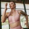 imageadidas Womens Training Medium Support Better 3Stripes BraWonder Mauve
