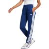 imageadidas Womens Tricot 3Stripes Track PantsDark BlueWhite