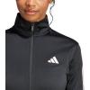 imageadidas Womens Tricot 3Stripes Track TopBlackClear Pink