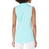 imageadidas Womens Ultimate365 Solid Sleeveless Golf Polo ShirtBliss Blue