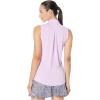 imageadidas Womens Ultimate365 Solid Sleeveless Golf Polo ShirtBliss Lilac