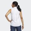 imageadidas Womens Ultimate365 Solid Sleeveless Golf Polo ShirtWhite