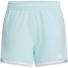 imageadidas Girls Elastic Waistband Retro Woven Gym ShortsSemi Flash Aqua
