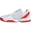imageadidas Kids Courtflash Tennis SneakerWhiteBlackLucid Red