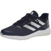 imageadidas Mens Adizero Afterburner 8 Turf Baseball ShoeTeam Navy BlueSilver MetallicWhite
