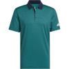 imageadidas Mens Beyond Textured Polo ShirtPure Teal