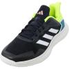imageadidas Mens Defiant Speed Tennis ShoesCore BlackWhiteLucid Lemon