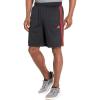 imageadidas Mens Essentials Pique 3Stripes Training ShortsBlackBetter Scarlet