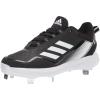 imageadidas Mens Icon 7 Baseball ShoeWhiteBlackSilver Metallic