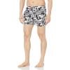 imageadidas Mens Standard Length Graphic Swim ShortsBlackWhite