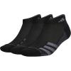 imageadidas Mens Superlite Stripe 3 Low Cut Socks 3PairBlackNight GreyOnix Grey