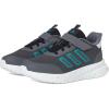 imageadidas UnisexChild XPLR Path Elastic Lace ampamp Strap SneakerGreyPure TealBlack