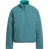 imageadidas Womens Beyond Twistweave QuarterZip JacketPreloved Teal