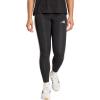 imageadidas Womens Essentials 3Stripes Cotton LeggingsBlackWhite