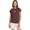 imageadidas Womens Essentials Linear Cotton TShirtAurora RubyWhite
