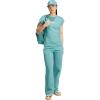 Powder Teal/White