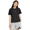 imageadidas Womens Essentials Small Logo Cotton TShirtBlackWhite