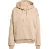 imageadidas Womens Essentials Small Logo Feelcozy HoodieWarm SandstoneWhite